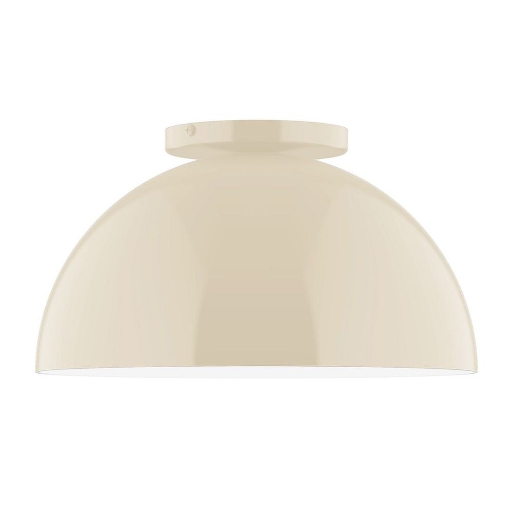 Montclair Lightworks FMD432-16 12" Axis Dome Flush Mount Cream Finish